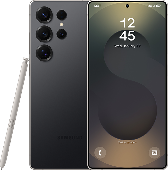 Samsung Galaxy S25 Ultra - Titanium Black  (Product view 1)
